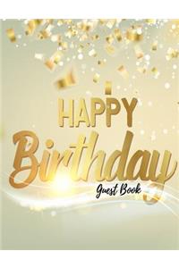 Happy Birthday Guest Book