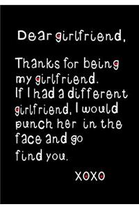 Dear Girlfriend, Thanks for being My Girlfriend