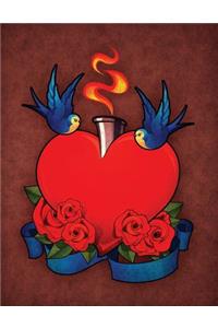 Tweet-Hearts and Roses Sketchbook