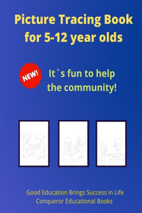 Picture Tracing Book for 5-12 year olds