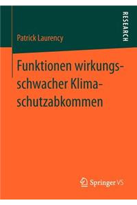 Funktionen Wirkungsschwacher Klimaschutzabkommen