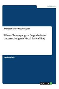 Wärmeübertragung an Doppelrohren. Untersuchung mit Visual Basic (VBA)