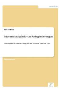 Informationsgehalt von Ratingänderungen