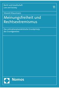 Meinungsfreiheit Und Rechtsextremismus