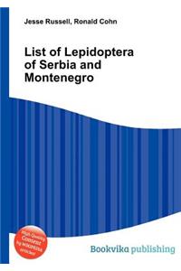 List of Lepidoptera of Serbia and Montenegro