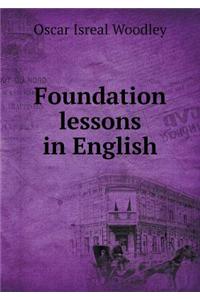 Foundation Lessons in English