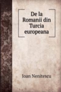 De la Romanii din Turcia europeana