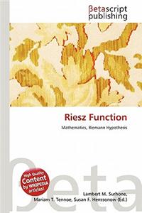 Riesz Function