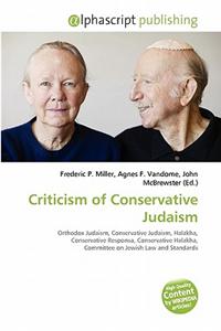Criticism of Conservative Judaism