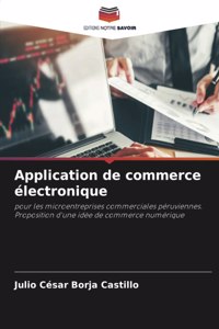 Application de commerce électronique