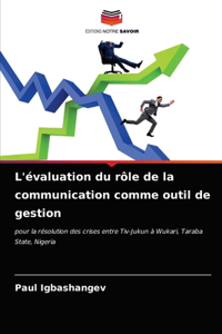 L'évaluation du rôle de la communication comme outil de gestion