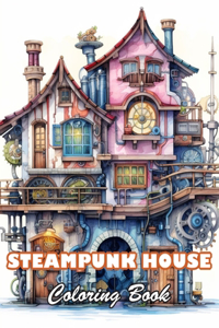 Steampunk House Coloring Book