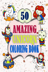 50 amazing unicorn coloring book