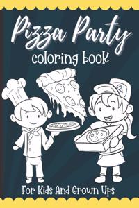 Pizza Party Coloring Book