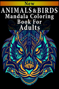 Animals & Birds Mandala Coloring Book For Adults
