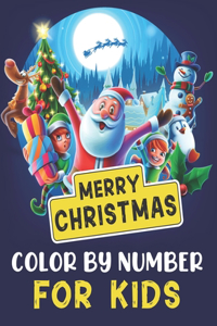 Merry Christmas Color By Number for Kids