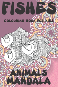 Mandala Colouring Book for Kids - Animals - Fishes