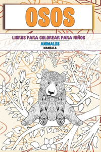 Libros para colorear para niños - Mandala - Animales - Osos