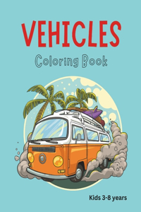 Vehicles Coloring Book