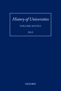 History of Universities, Volume XXVII/1