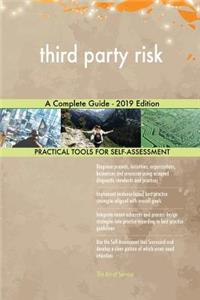 third party risk A Complete Guide - 2019 Edition