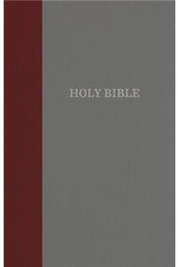 KJV, Thinline Reference Bible, Cloth over Board, Burgundy/Gray, Red Letter, Comfort Print