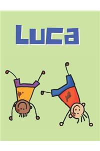 Luca Personalized Sketchbook Journal Notebook