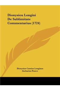 Dionysiou Longini De Sublimitate Commentarius (1724)