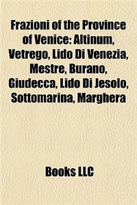 Frazioni of the Province of Venice