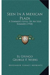 Seen In A Mexican Plaza: A Summer's Idyll Of An Idle Summer (1918)