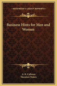Business Hints for Men and Women