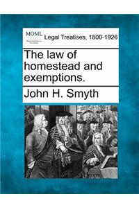 Law of Homestead and Exemptions.