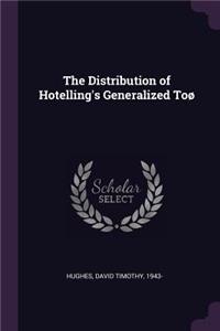 The Distribution of Hotelling's Generalized Toï¿½