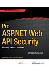 Pro ASP.Net Web API Security