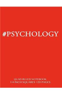 #Psychology Quad Ruled Notebook 1/4 inch Squares 120 Pages