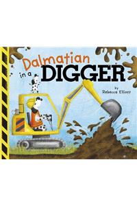 Dalmatian in a Digger