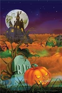 Tombstone Jack-O-Lantern Grid Notebook