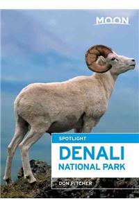 Moon Spotlight Denali National Park