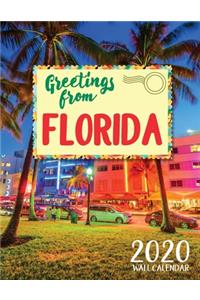 Greetings from Florida 2020 Wall Calendar