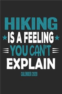 Hiking Is A Feeling You Can't Explain Calender 2020