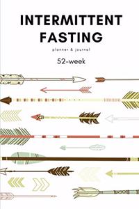 Arrows Pattern Intermittent Fasting Planner