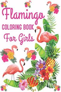 Flamingo Coloring Book for Girls