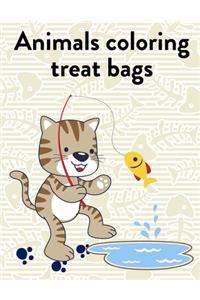 Animals Coloring Treat Bags