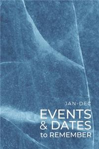 JAN-DEC Events & Dates to Remember