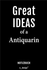 Notizbuch für Antiquare / Antiquar / Antiquarin