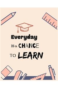EVERYDAY IS a CHANCE TO LEARN