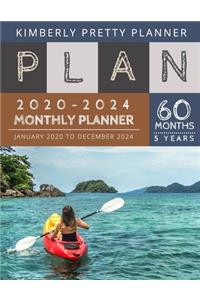 5 year monthly planner 2020-2024