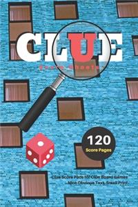 Clue Score Sheets