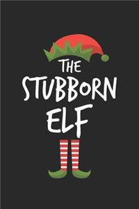 Funny Stubborn Elf Christmas Notebook Gift