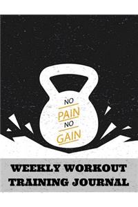 Weekly Workout Training Journal